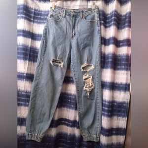 jogger jeans brand S.O.N.G.  size 3/26 color blue